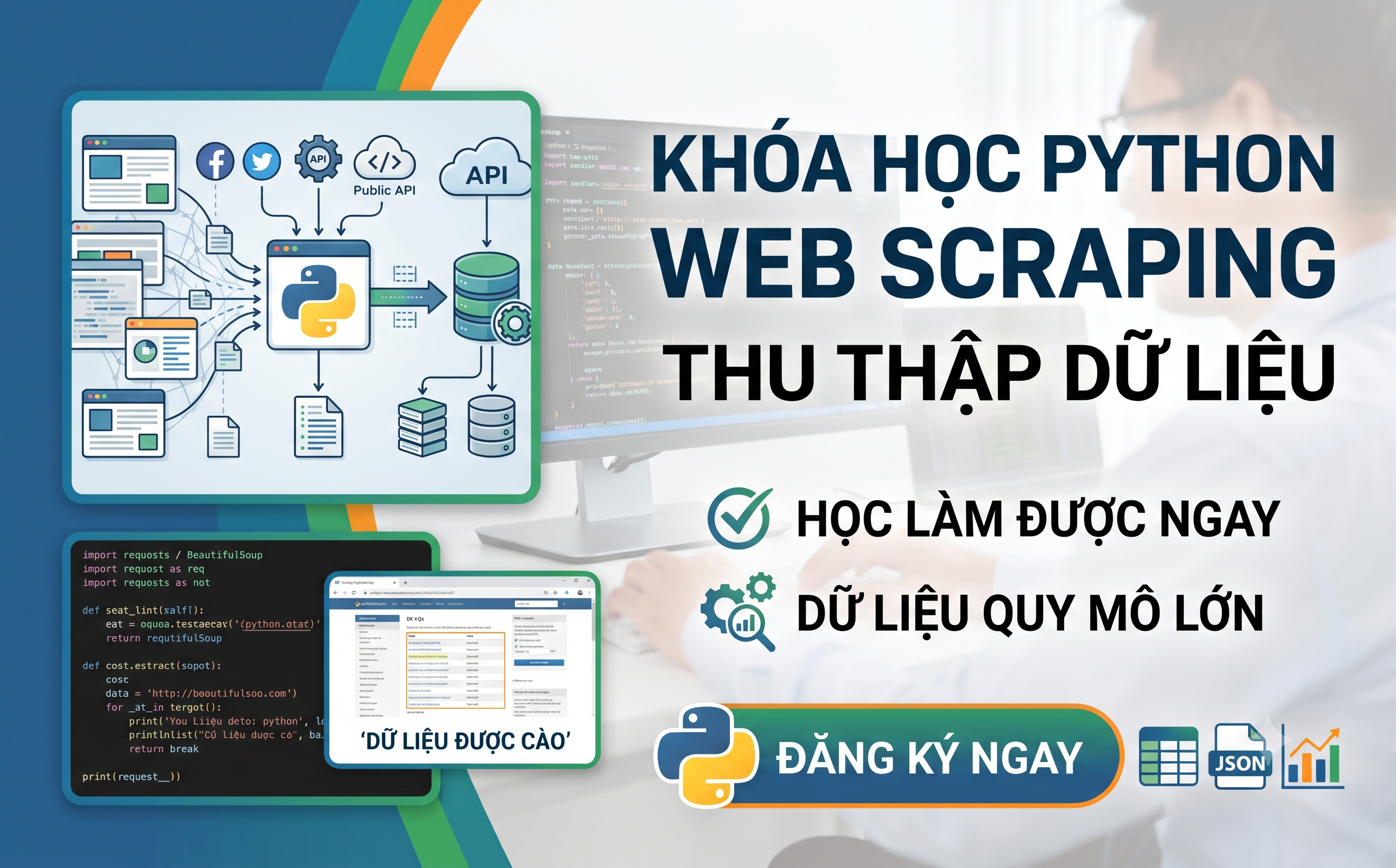 Khóa Học Python Web Scraping - Thu Thập Mọi Dữ Liệu Từ Internet